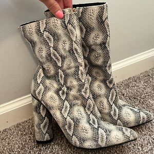 Women’s Snakeskin Booties